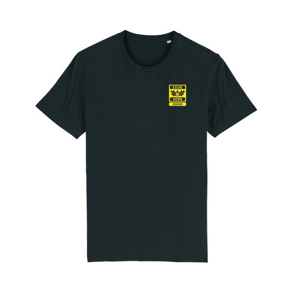 Floorball Eiche Horn T-Shirt schwarz