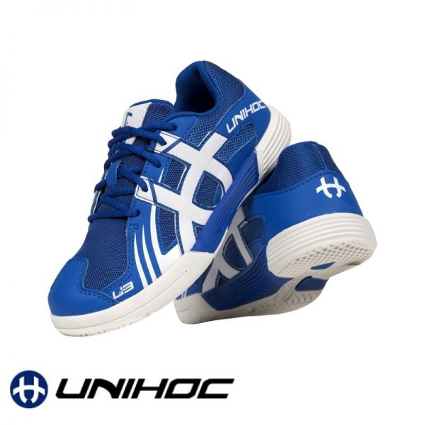 Unihoc Schuh U3 JUNIOR blau/weiß