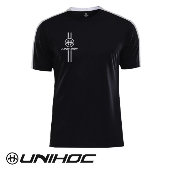 Floorball Trainings Shirt - Unihoc Trikot ARROW schwarz