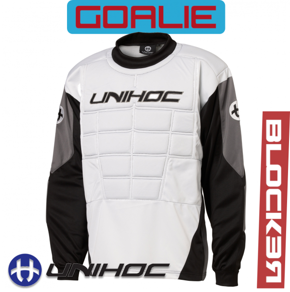 Unihoc BLOCKER TW-Pullover Junior weiß/schwarz