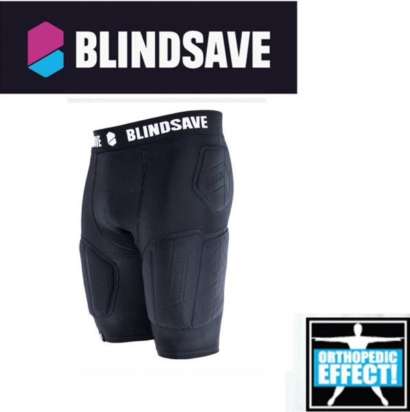 BLINDSAVE Padded Compression Shorts mit Suspensorium