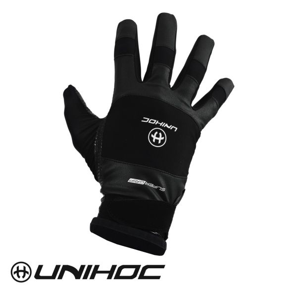 Unihoc Torwarthandschuhe SUPERGRIP schwarz
