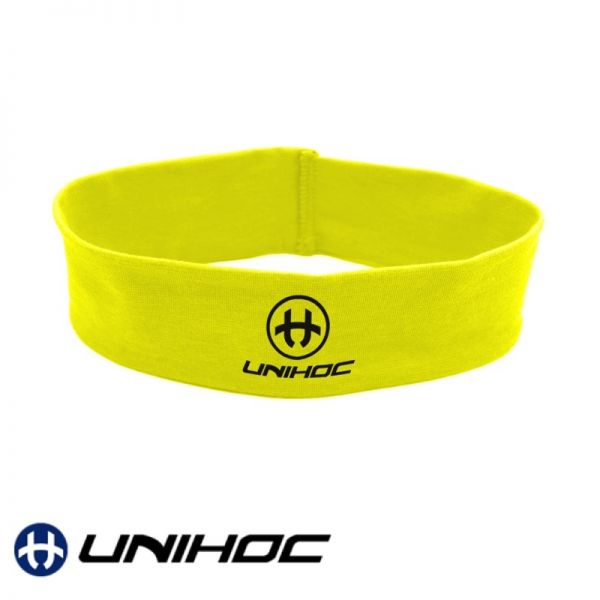 Unihoc Stirnband OMEGA breit neon gelb