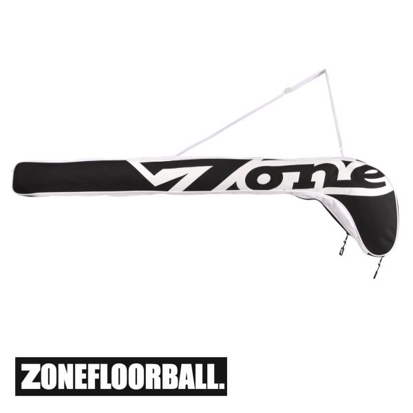 Floorball Schlägertasche - Zone Stickbag WEIGHTLIFTER Junior Schwarz/Weiß