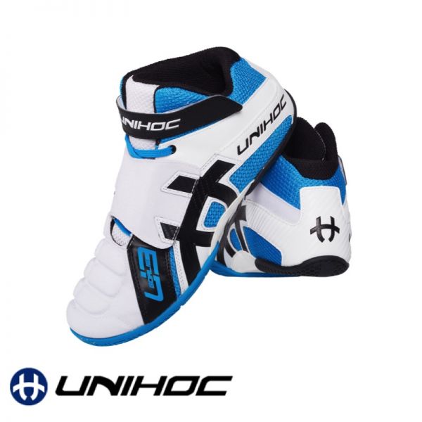 Unihoc Schuh U3 GOALIE weiß/blau