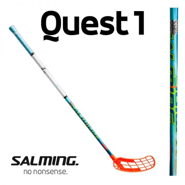 Floorball Schläger Salming QUEST 1 TourLite TipCurve 2.0° 27 türkis