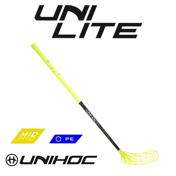 Floorballschläger - Unihoc UNILITE Superskin MID 29 gelb