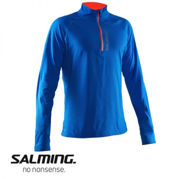 Salming Running LongSleeve Halfzip Tee Men blau