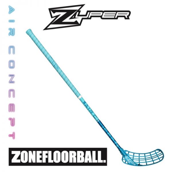 Floorball Schläger Zone Zone ZUPER AIR Superlight Curve 2.0° 27 türkis/blau (Schläger)