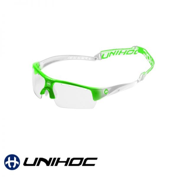 Unihoc Sportbrille VICTORY Junior grün / weiß