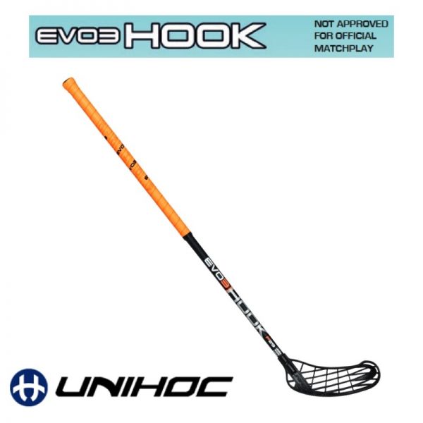 Zorro Floorball Schläger - Unihoc EVO3 HOOK 29 orange