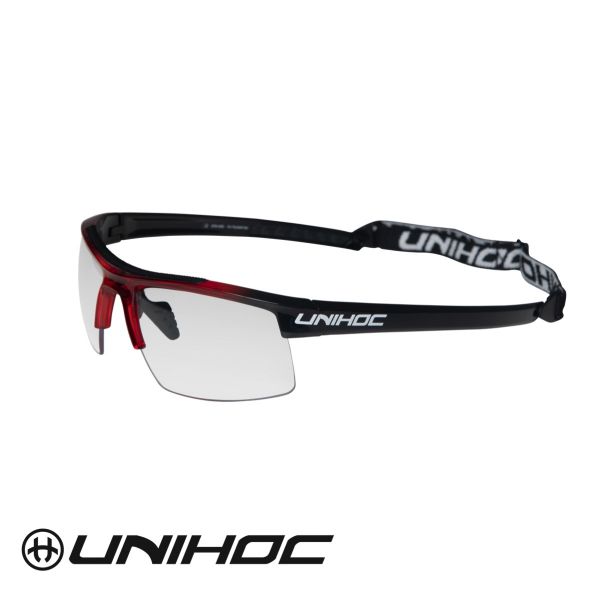 Unihoc Sportbrille ENERGY Junior rot/schwarz