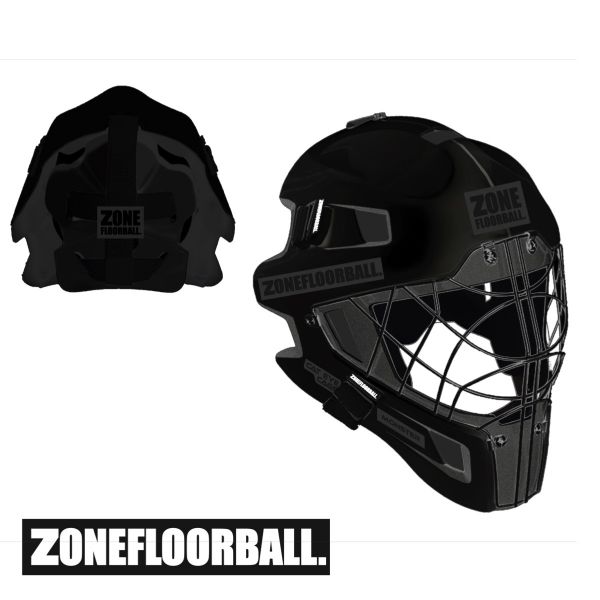 Floorball Torhüterhelm - Zone MONSTER CAT EYE CAGE Maske schwarz