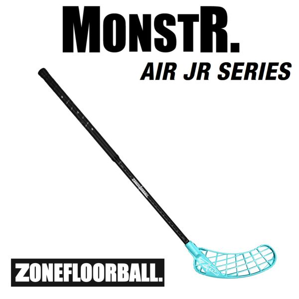 Floorball Schläger Zone MONSTR AIR JR. 35 schwarz/silber