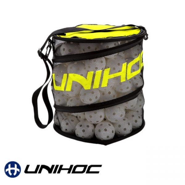 Unihoc Ballsack FLEX neon gelb (80 Bälle)