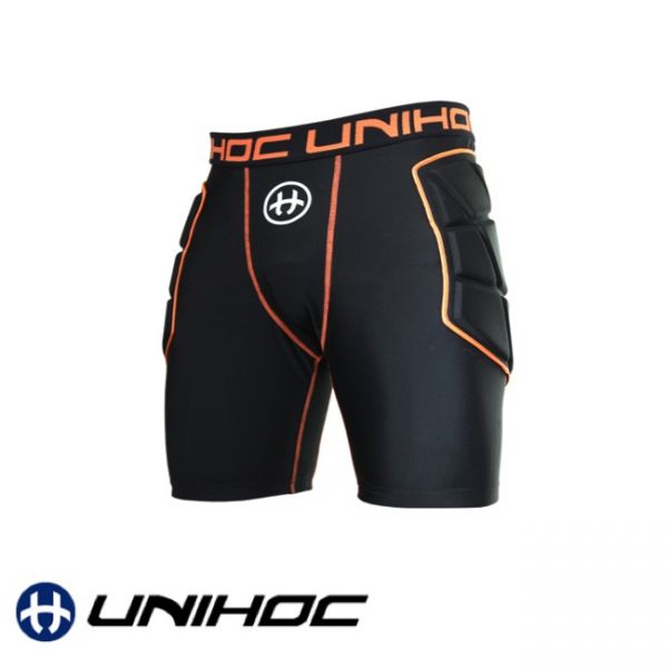 Floorball Schutzhose Goalie shorts FLOW black