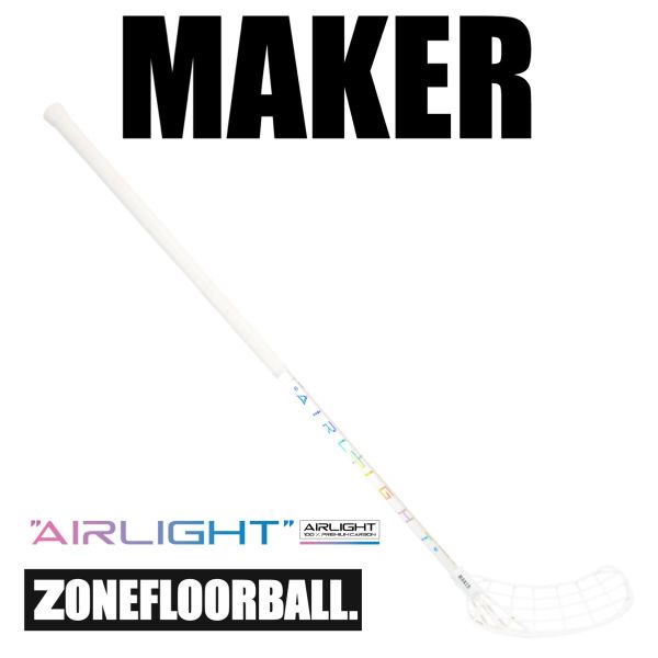 Floorball Schläger Zone MAKER Airlight 26 Player's Choice weiß/hologram