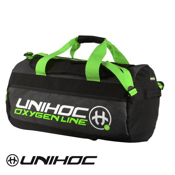 Unihoc Sporttasche OXYGEN LINE mittel Schwarz/Grün