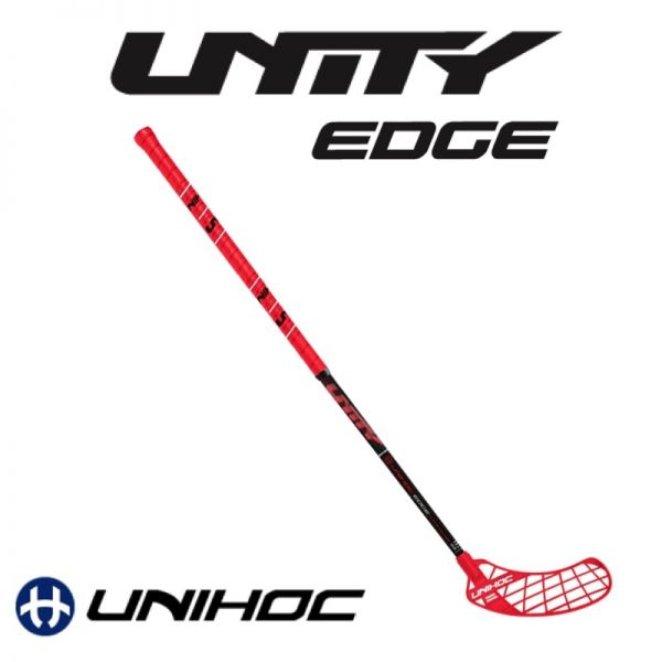 Floorball Schläger - Unihoc UNITY EDGE Curve 1.0° 29 rot 