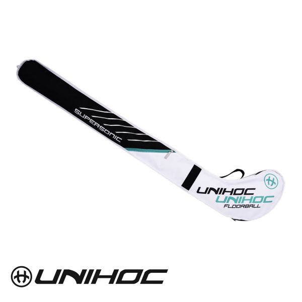 Unihoc Stickbag SUPERSONIC Senior weiß/türkis