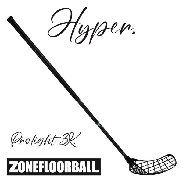 Floorball Schläger - Zone HYPER Prolight 3K 27 carbon/schwarz