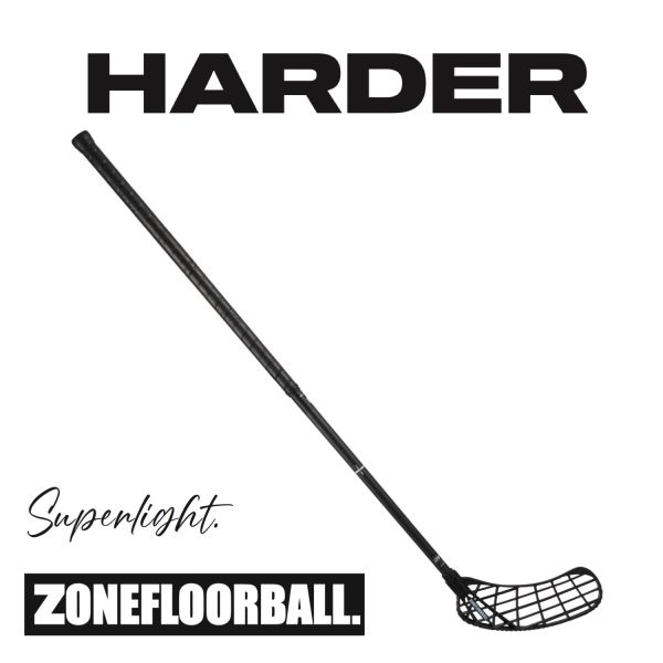 Zone Floorballschläger - Zone HARDER AIR Superlight 29 D- schwarz