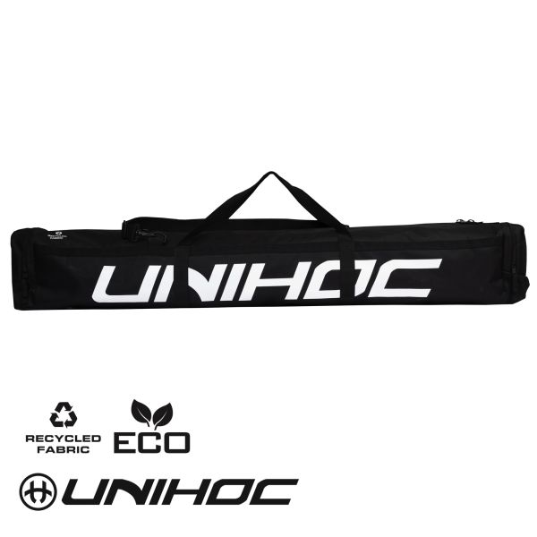 Floorballschläger Schule Tasche - Unihoc Toolbag STARTER ECO schwarz-weiß.jpg