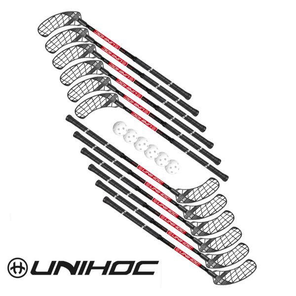 Unihoc UNITY CLASSIC 32 schwarz/rot - Set