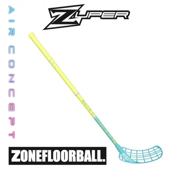 Floorball Schläger Zone ZUPER AIR 31 neon gelb/türkis