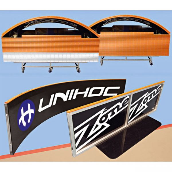 Unihoc Bande PREMIUM - Großfeld 40 x 20 m schwarz