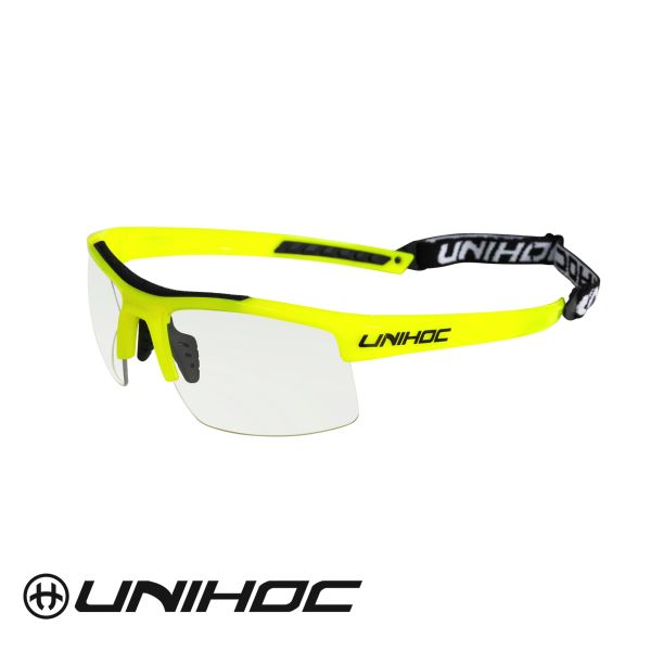Floorball Brille - Unihoc 24470 ENERGY NEON YELLOW Kids.jpg
