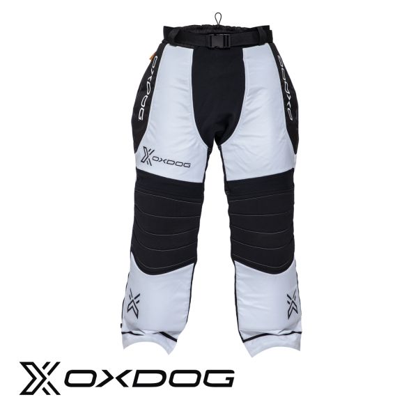 Floorball Torhüterhose - Oxdog TOUR+ weiß/schwarz