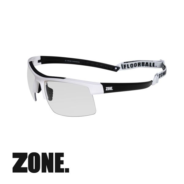 ZONE Floorball Sportbrille PROTECTOR INTRO Junior schwarz weiß.jpg