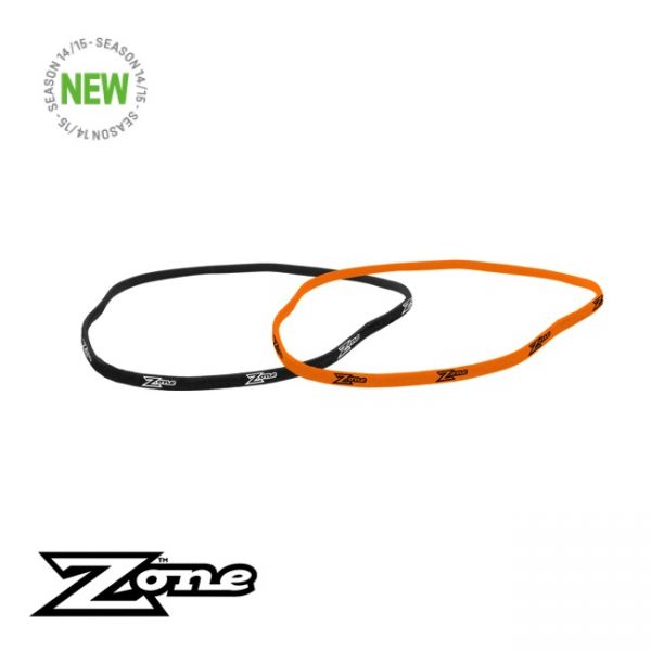 Zone Haarband SLIM orange/schwarz (2er Pack)