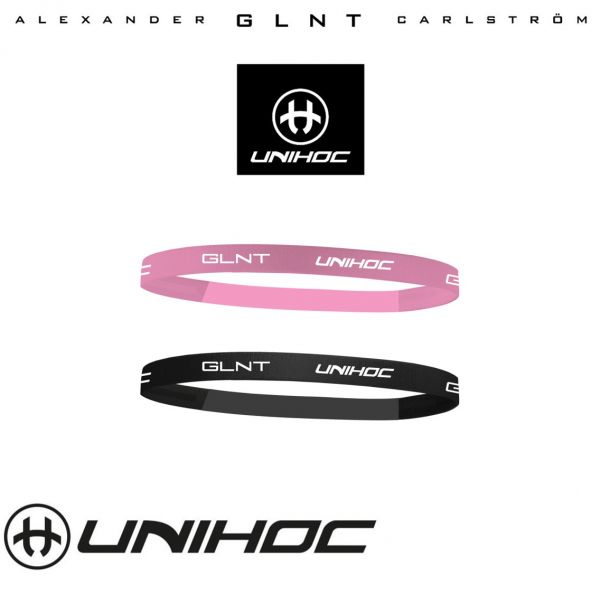 Unihoc Haarband GLNT pink/schwarz (2er Pack)
