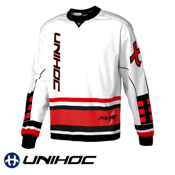 Unihoc FEATHER TW-Pullover weiß/rot
