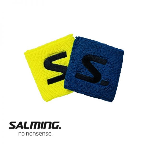 Salming Schweißband SHORT (2er Pack) Blau/Gelb