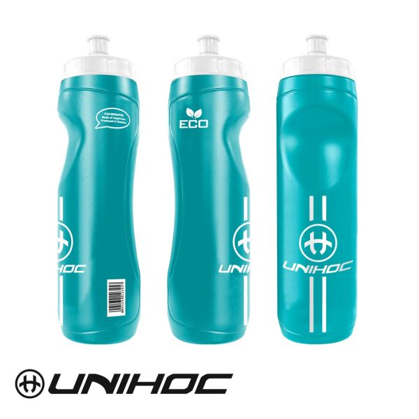 Floorball Trinkflasche Unihoc Trinkflasche ECO türkis (0.9L)