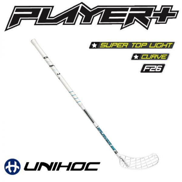 Unihoc PLAYER+ FeatherLight Curve 1.0° SuperTopLight 26 weiß