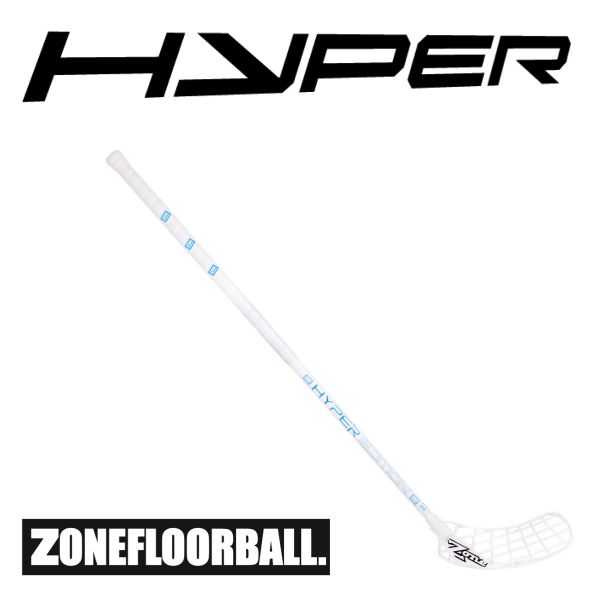 Unihockey Schläger - Zone HYPER Composite 29 weiß/türkis