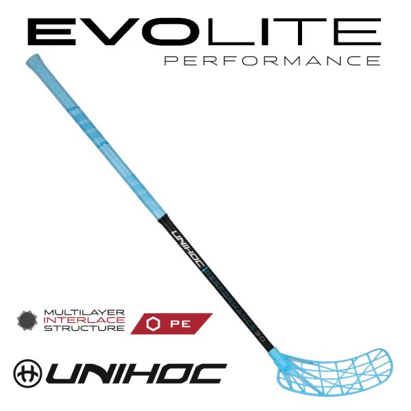 Floorball stick - Unihoc EVOLITE PERFORMANCE 30 iceblue - 2.jpg