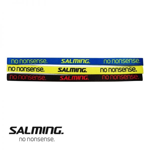 Salming Haarband SLIM Blau/Gelb/Schwarz (3er Pack)