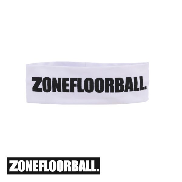 Zone Stirnband LOGO HUGE mid weiß