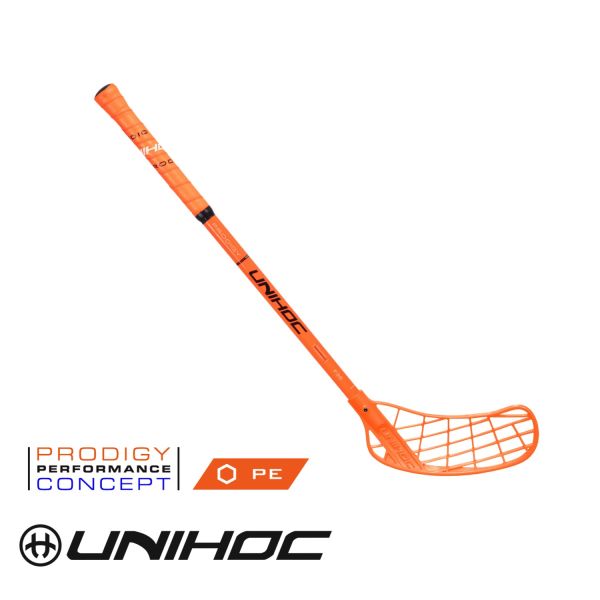 Kinder Floorballschläger - Unihoc NINO PRODIGY Composite 36 neon orange