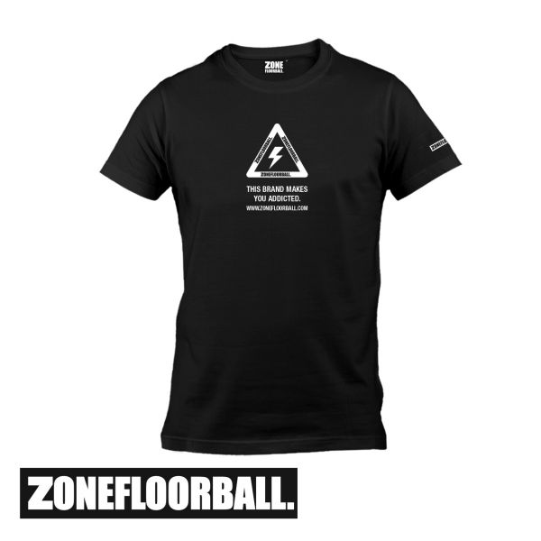 Zone T-Shirt WARNING schwarz