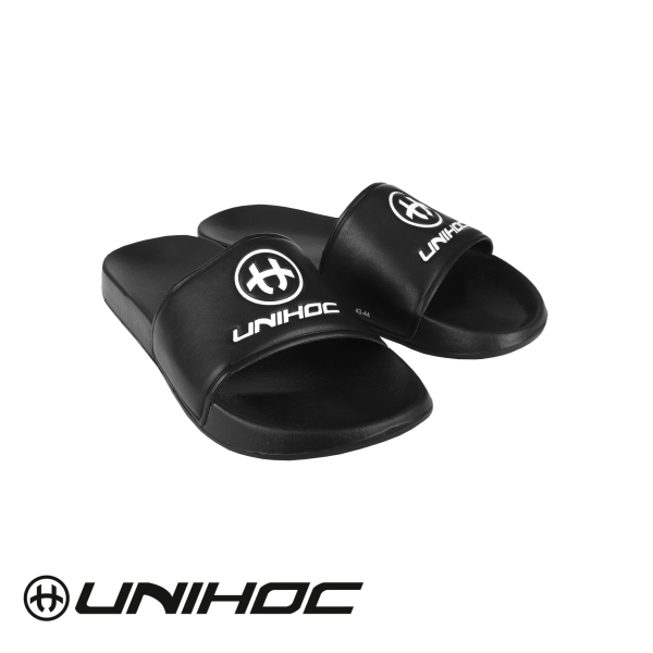 Unihoc Schlappen SLIPPERS schwarz