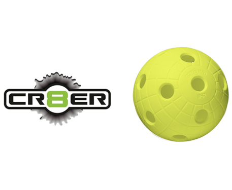 Offizieller WM-Floorball Reactor CR8TER neon gelb