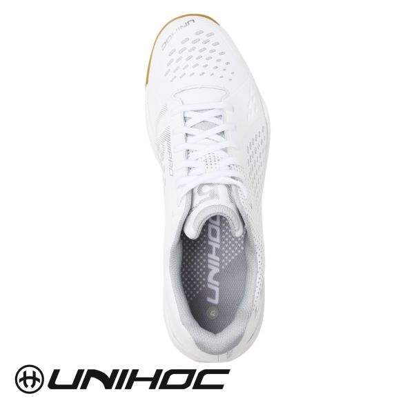 Unihoc Schuh U5 PRO LowCut Men weiß/silber