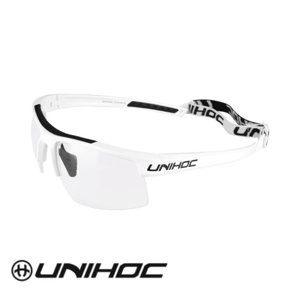 Unihoc Sportbrille ENERGY Senior weiß/schwarz