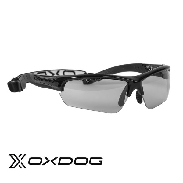 Floorball Brille - Oxdog Sportbrille SENSE Junior schwarz